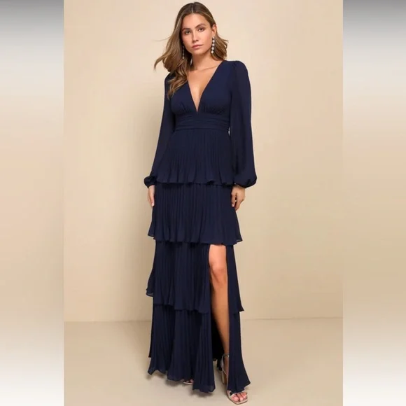 knee length dresses for ladies Black Maxi Dress main image 0